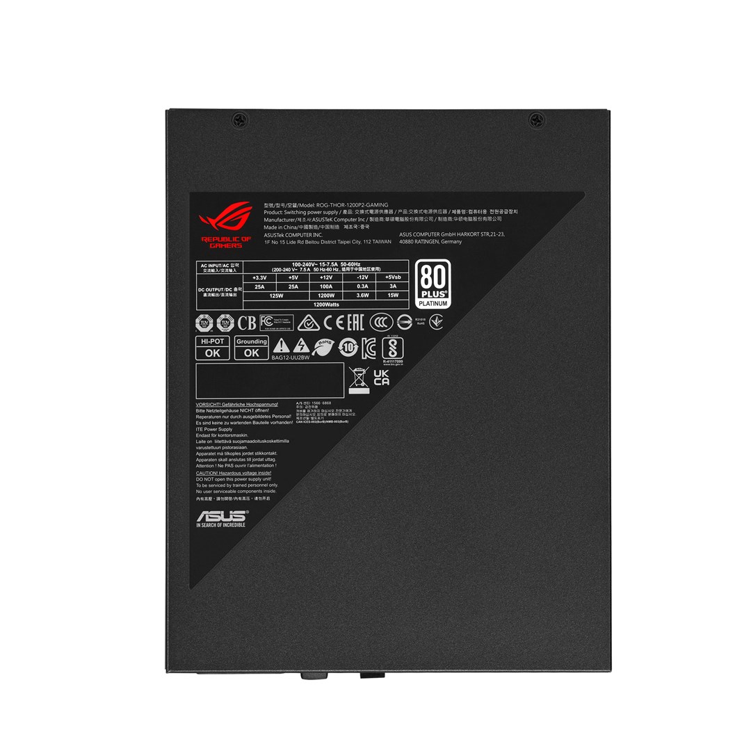 Burim energjie ASUS ROG THOR 1200W Platinum II, 24-pin ATX, 1200 W