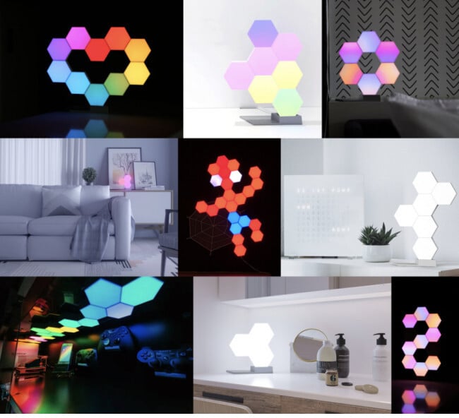 Llambë modulare Wi-Fi Cololight - bazë me 3 blloqe