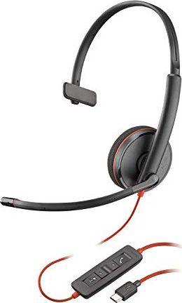 Слушалки со микрофон Plantronics Blackwire C3210, USB-C, црни