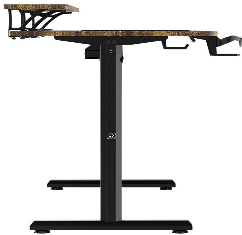 Tavolinë gaming Ultradesk Highlander XXL, rregullim elektrik, 160cm, kafe