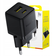 Karikues muri Baseus Palm, 30W, USB dhe Type C, i zi