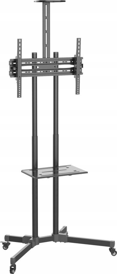 Универзална ТВ количка 32-70\", прилагодлива висина, со тркала, црна