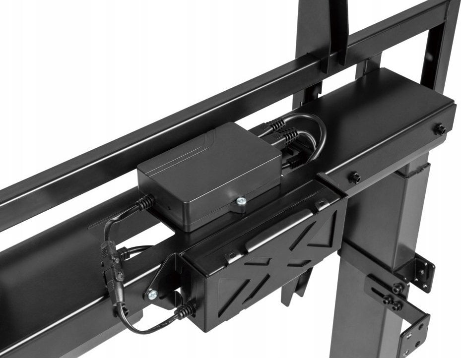 Stendë TV Techly Mobile Stand, 55"-100", rregullim elektrik, 120 kg, e zezë