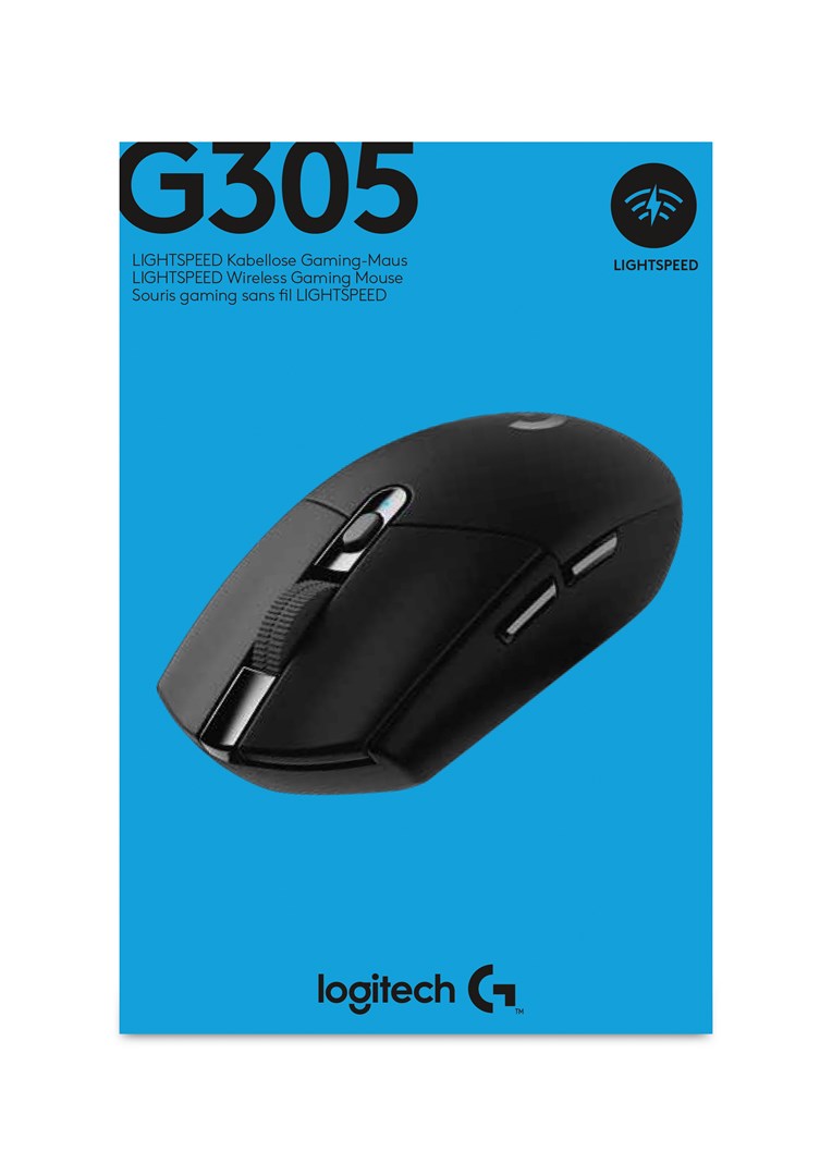 Maus për lojëra Logitech G305 Lightspeed, 12000 DPI, i zi