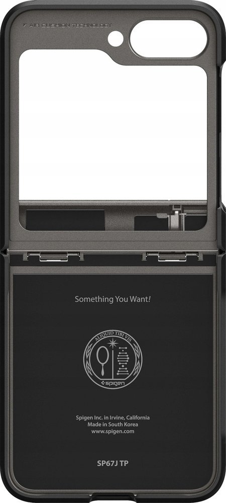 Kuti mbrojtëse Spigen Tough Armor Pro për Galaxy Z Flip 6, me mbajtëse, gunmetal