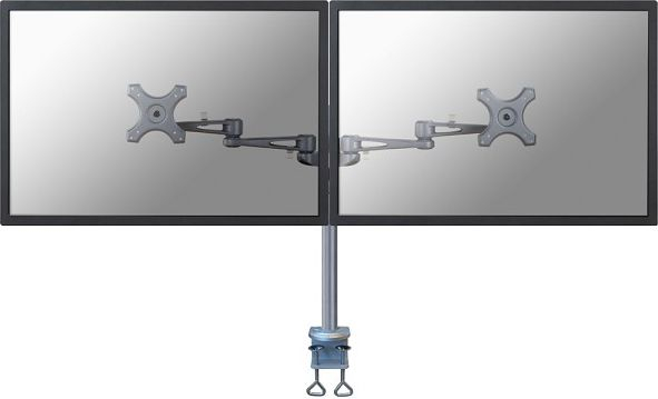 Mbajtëse tavoline Neomounts për dy monitorë, 10" - 27"