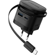 Karikues Cubenest S3D2 PD GaN, 65W, me kabllo USB C, i zi