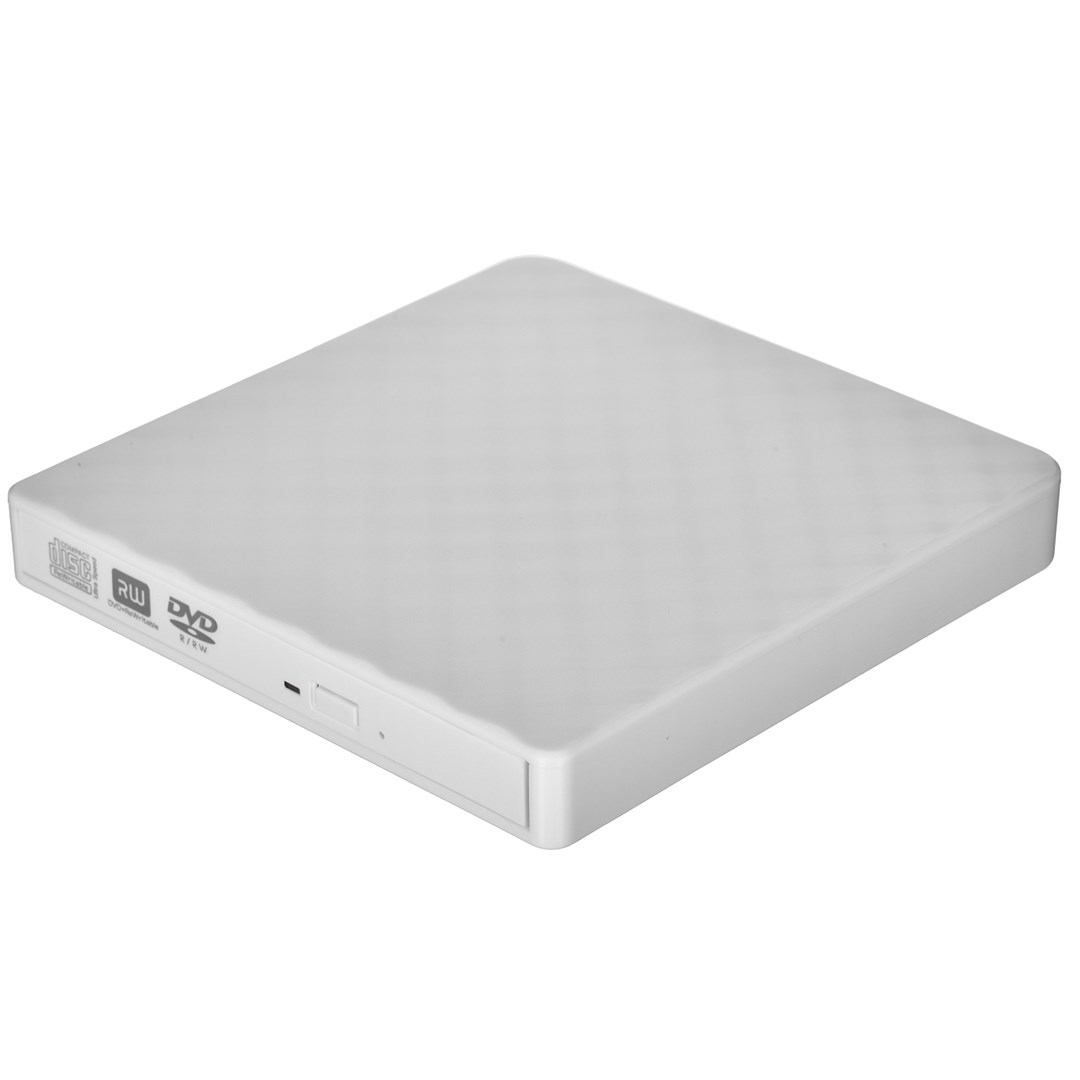 Disk DVD i jashtëm KRUX, USB 2.0, 8x regjistrim/lexim, i bardhë