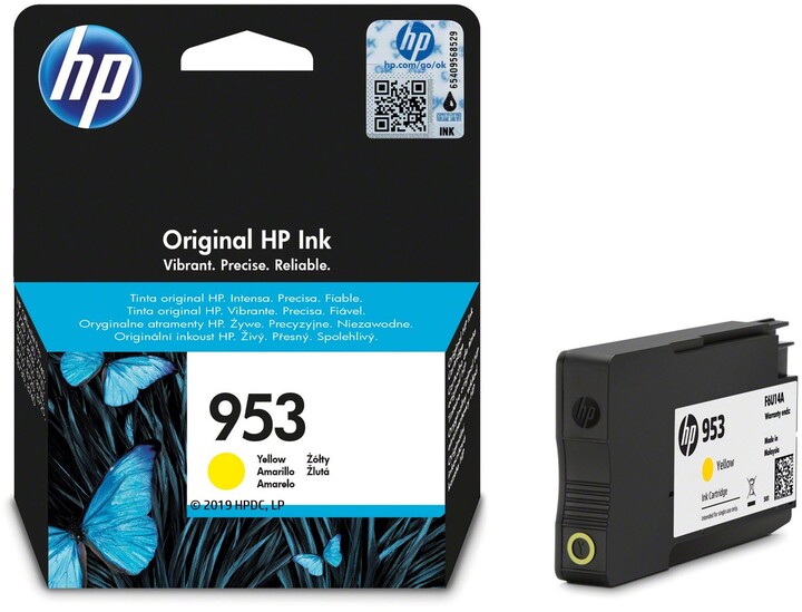 Toner HP F6U14AE, verdhë