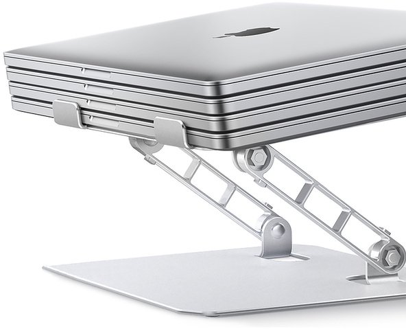 Stendë ftohëse për laptop, me ventilator, alumini, gri