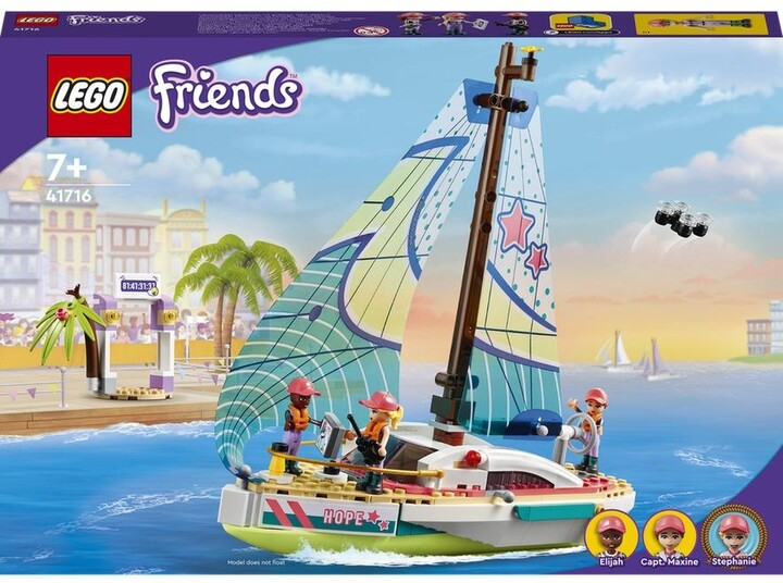 Set lodër LEGO® Friends 41716 Stephanie and a sailing adventure, 304 pjesë