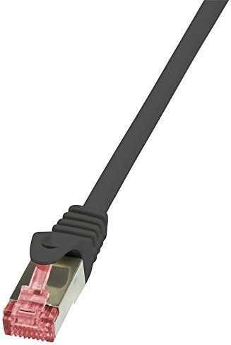 Kabllo patchcord LogiLink Cat.6, S/FTP, 1.5m, e zezë
