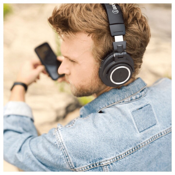 Kufje Audio-Technica ATH-M50xBT2, të kaltra