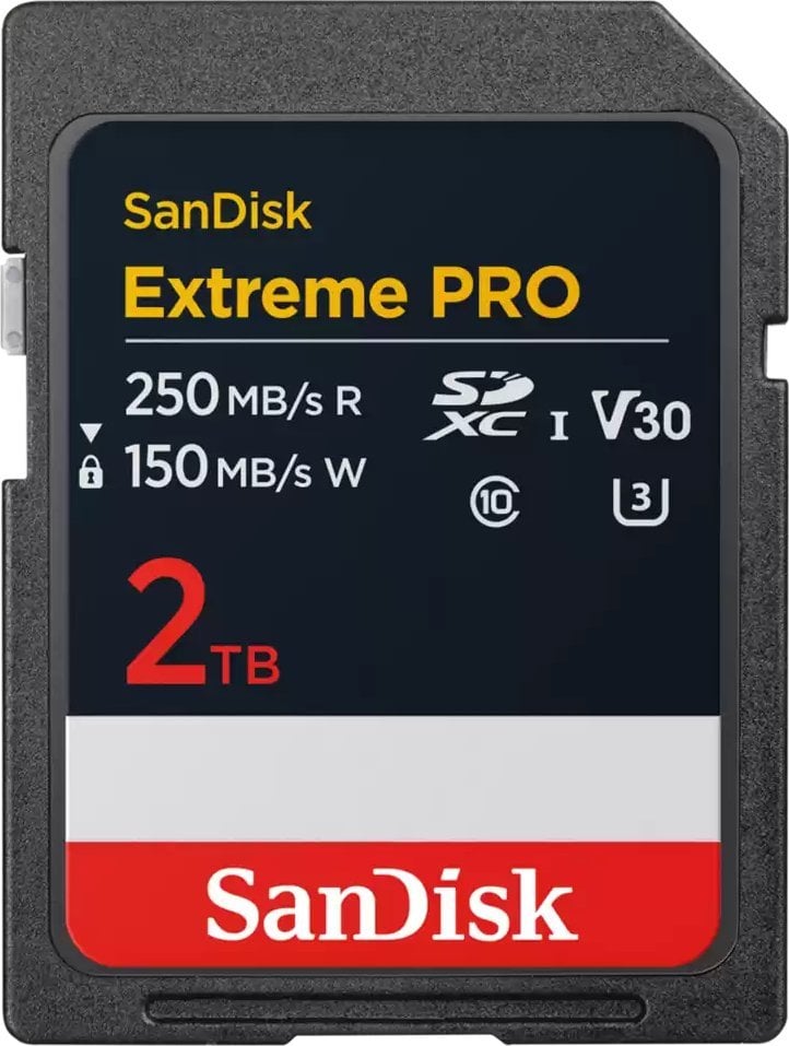Kartë memorie SanDisk Extreme PRO, 2TB, SDXC UHS I, 250MB/s