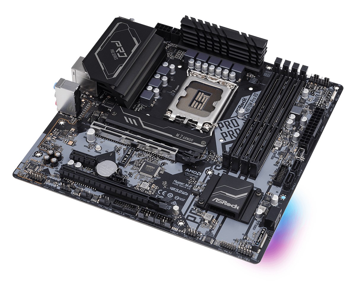 Pllakë amë Asrock H670M Pro RS Intel H670 LGA 1700 micro ATX