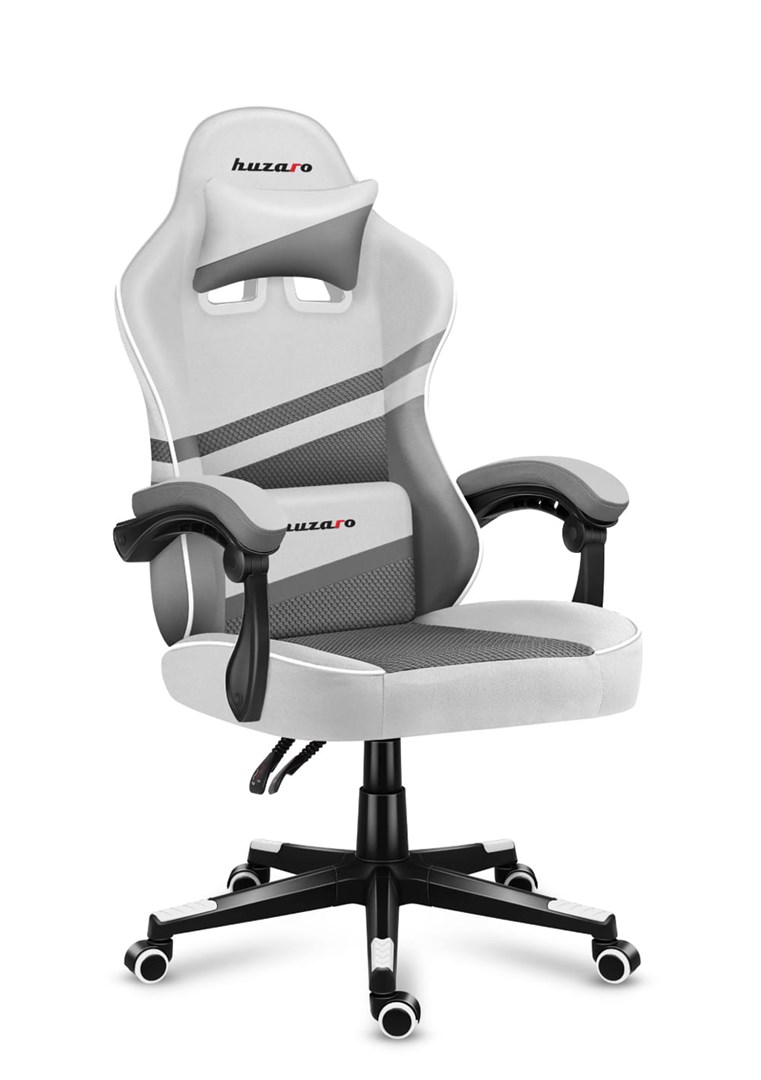 Karrige lojërash Huzaro Force 4.4, 130 kg, e bardhë