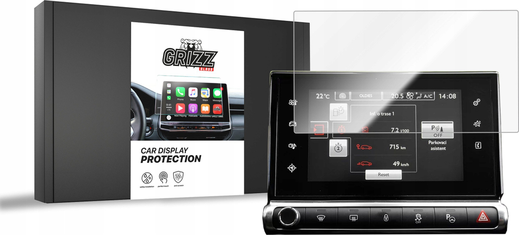 Mbrojtës ekrani GRIZZ Ceramic Film për Citroen C4 Cactus 2014-2024, prerje precize, transparent