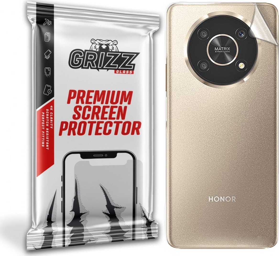 Folie mbrojtëse mbrapa GrizzGlass për Honor X30 5G, Satin, transparente