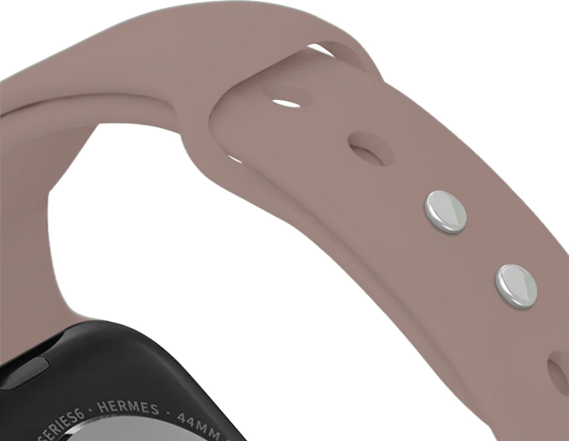 Rryp ore Crong Liquid për Apple Watch, 42/44/45/49 mm, silikon i lëngshëm, kafe