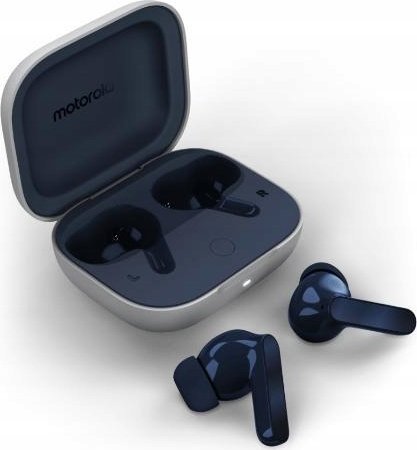 Безжични слушалки Motorola Moto Buds, in-ear, Bluetooth, сини
