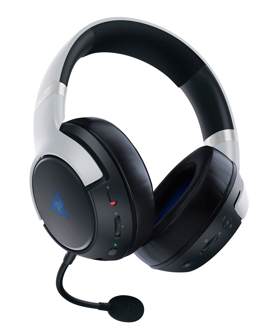 Kufje lojërash Razer Kaira Pro HyperSpeed, Wireless, për PlayStation, të bardha 