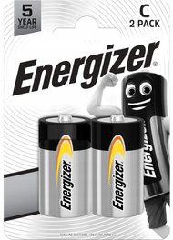 Bateri alkaline Energizer Everyday LR14 C, 1.5V, paketim 2 copë