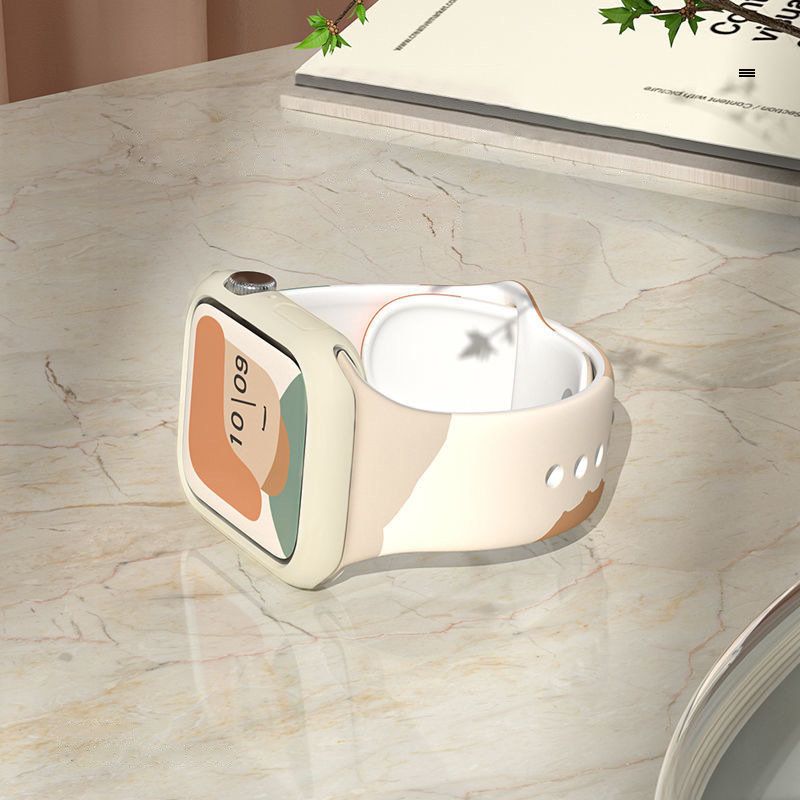 Rrip dore HurTel Moro për Apple Watch 38mm 40mm, silikoni, kamuflazh