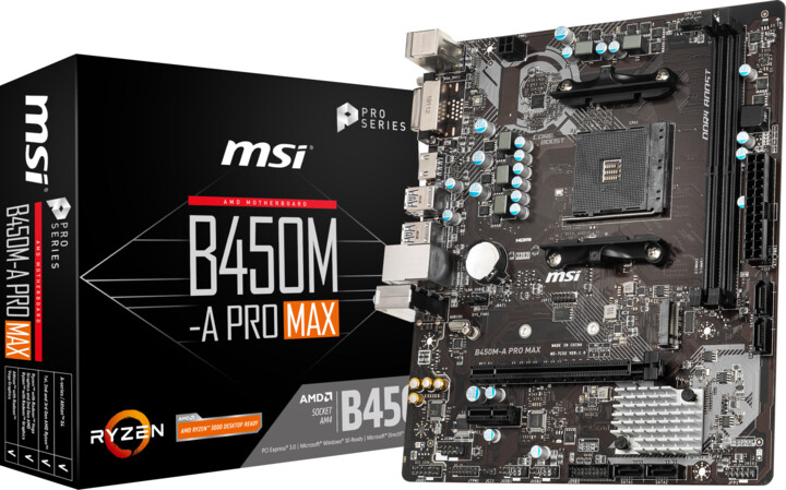 Pllakë amë MSI B450M-A PRO MAX - AMD B450