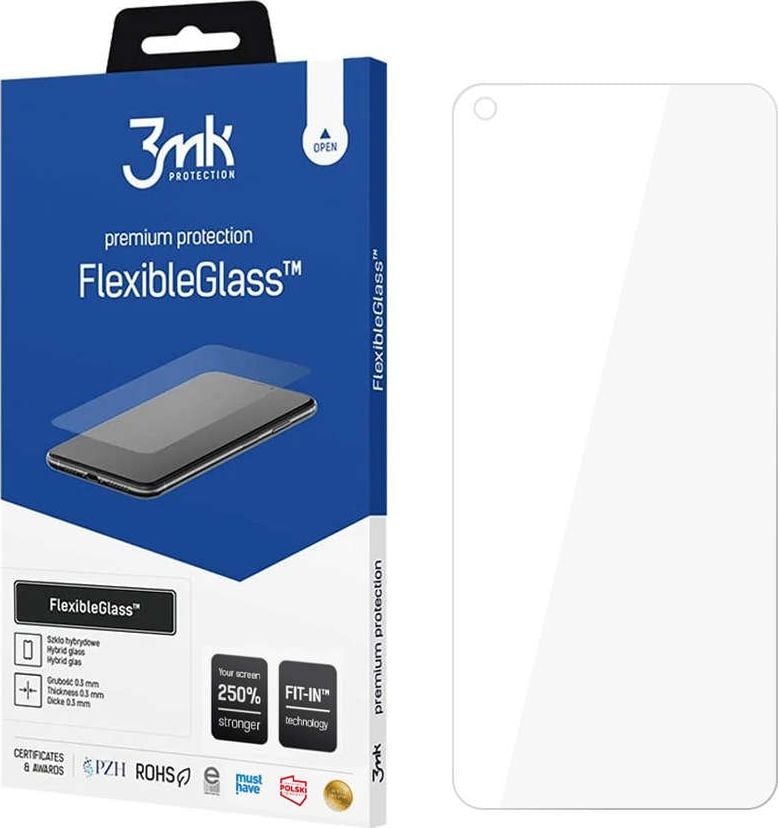Mbrojtës ekrani 3MK FlexibleGlass për Realme GT 5G, xham hibrid, transparencë e lartë