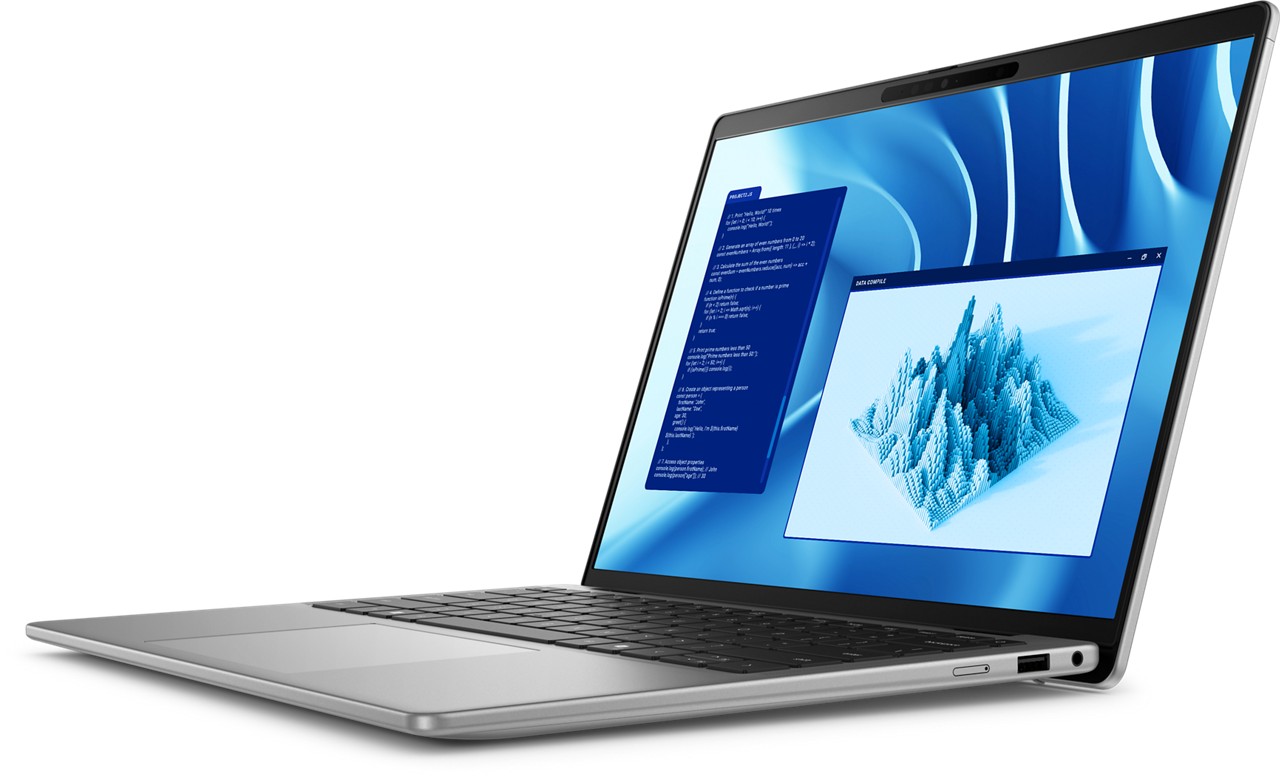 Laptop Dell Latitude 7455, 14", QHD+,Snapdragon XPlus10C, 16GB RAM, 512GB SSD, , i hirtë