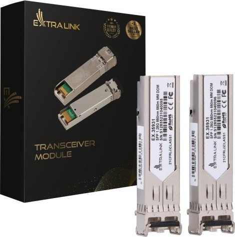 Modul SFP Extralink, 1.25Gbps, LC multi mode, 850nm