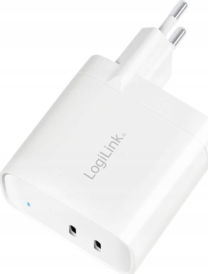 Karikues muri LogiLink PA0282, 40W, 2x USB C PD PPS, i bardhë