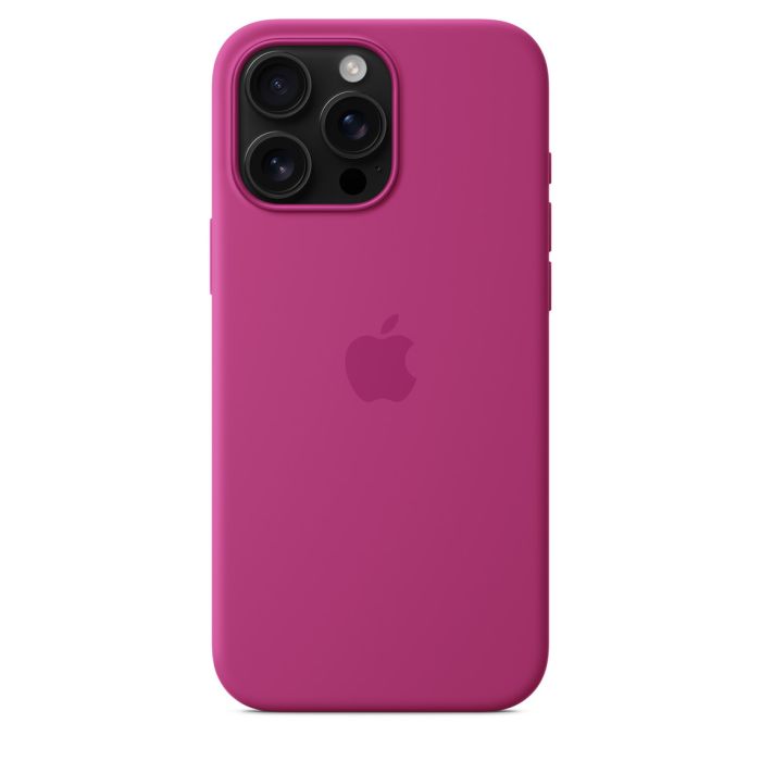 Apple iPhone 16 Pro Max Silicone Case with MagSafe, Fuchsia (Seasonal)