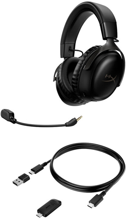 Kufje HyperX Cloud III Wireless, të zeza