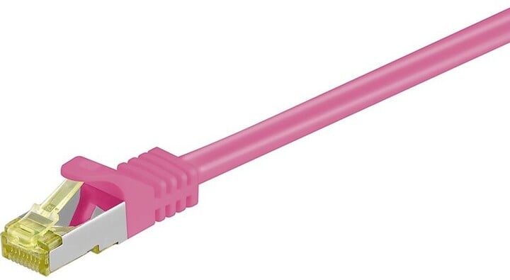 Прикажи детали за Patch кабел Micronet S/FTP, RJ45, Cat7, 0.5м, розов Patch кабел Micronet S/FTP, RJ45, Cat7, 0.5м, розов
