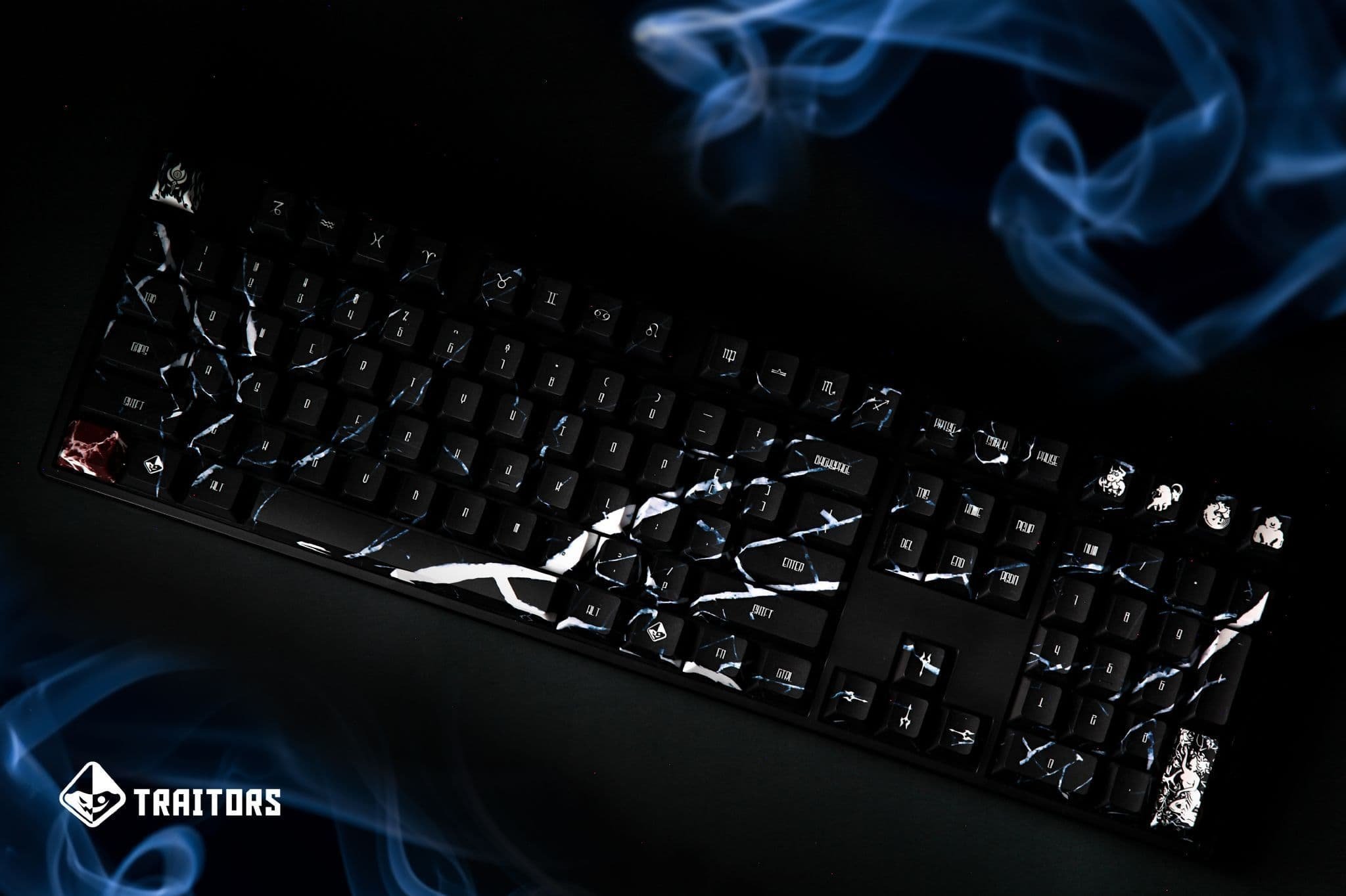 Set keycaps Traitors Tartarus, 109 taste, PBT Dye Sub, UK layout