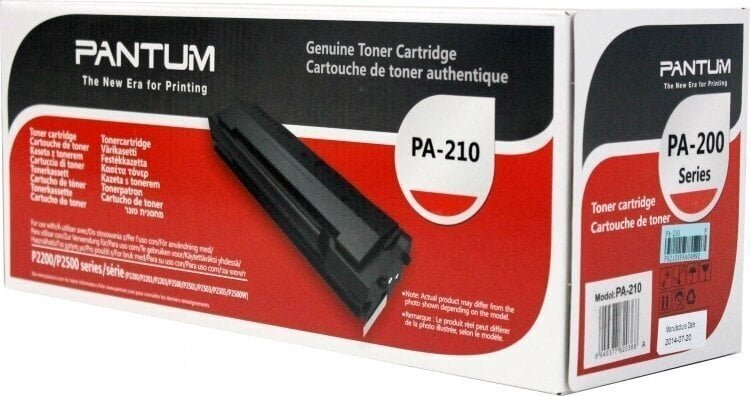 Toner Pantum PA-210EV, 1600 faqe, i zi