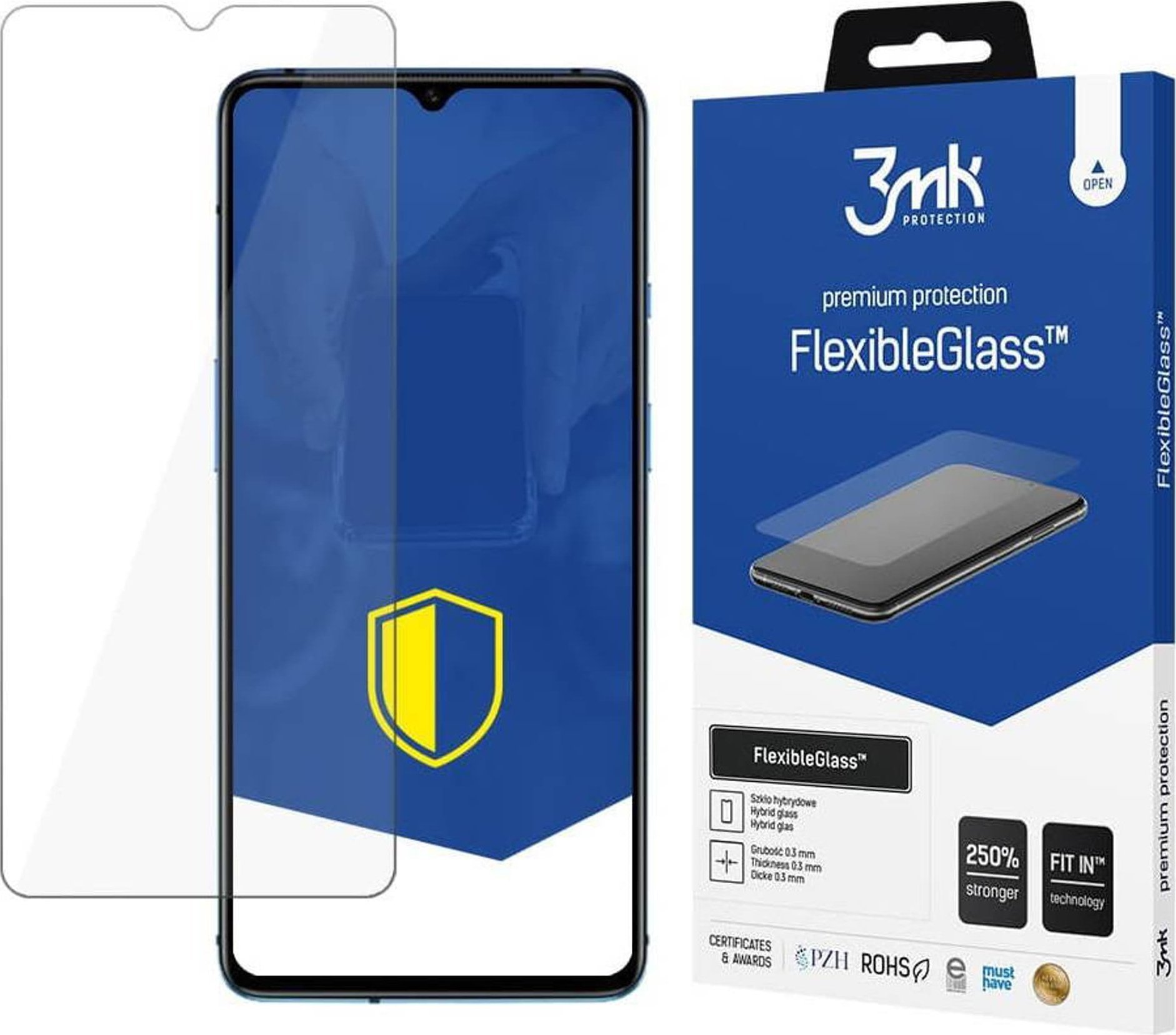 Xham mbrojtës 3MK Flexible Glass për Poco X6 5G, fleksibël, transparnet