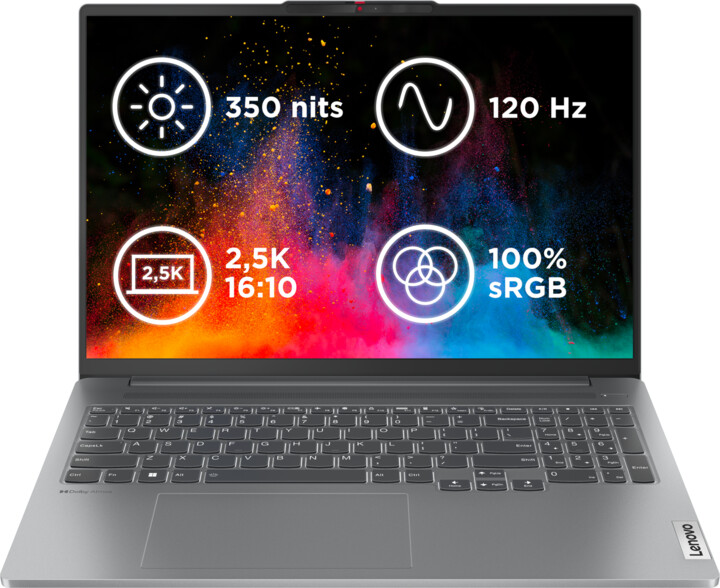 Laptop Lenovo IdeaPad Pro 5 16ARP8, 16", AMD Ryzen 5, 16GB RAM, 1TB SSD, AMD Radeon Graphics, i hirtë