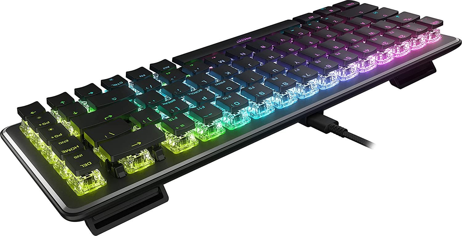 Tastierë gaming Roccat Vulcan II Mini AIMO, optike Titan II Red, 65%, e zezë