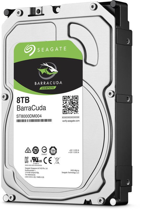Disk i brendshëm Seagate BarraCuda - 8TB