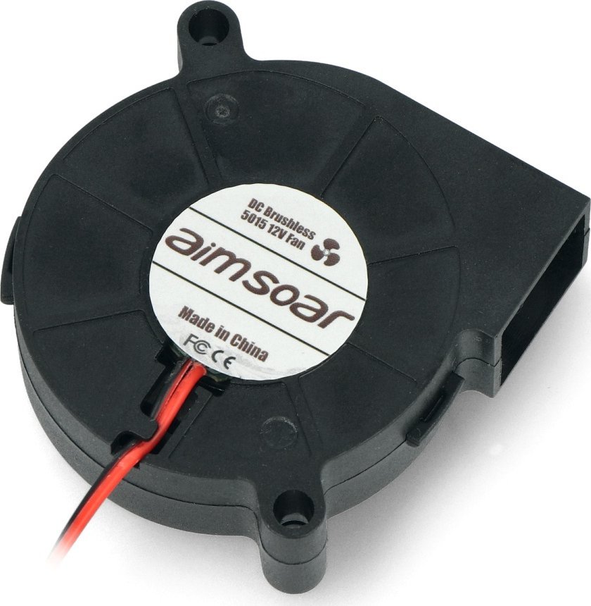 Вентилатор OEM 50x50x15mm, 12V, 2 жици, црн