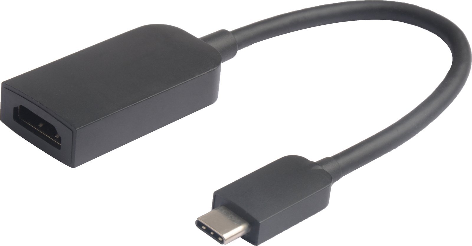 Adapter USB C në HDMI MicroConnect Slim, 4K, i zi
