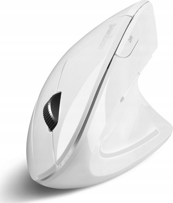 Maus ergonomik Perixx PERIMICE 813W, vertikal, wireless Bluetooth, i bardhë
