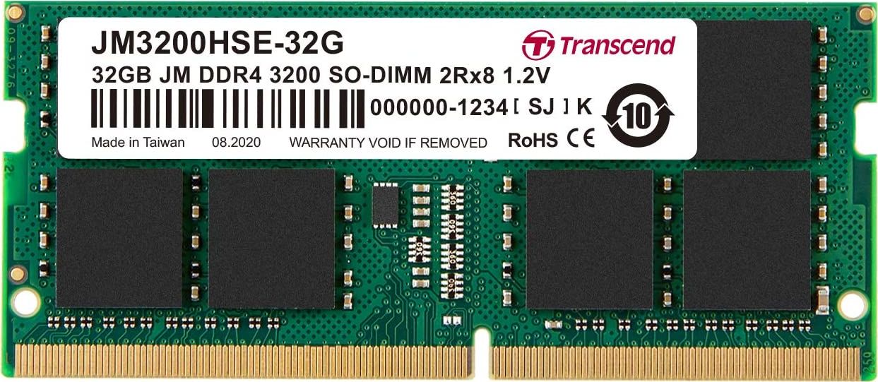 Memorie RAM Transcend JetRam, 32GB DDR4 3200MHz, SODIMM