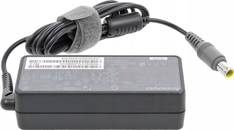 Adapter karikues Lenovo AC 65W, lidhje rrethore, i zi