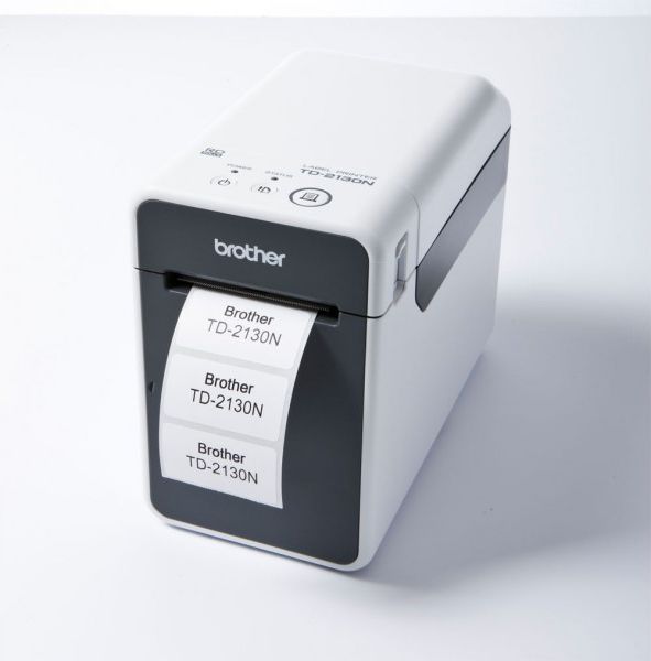 Printer etiketash Brother TD-2130N, termik, USB Ethernet, i bardhë