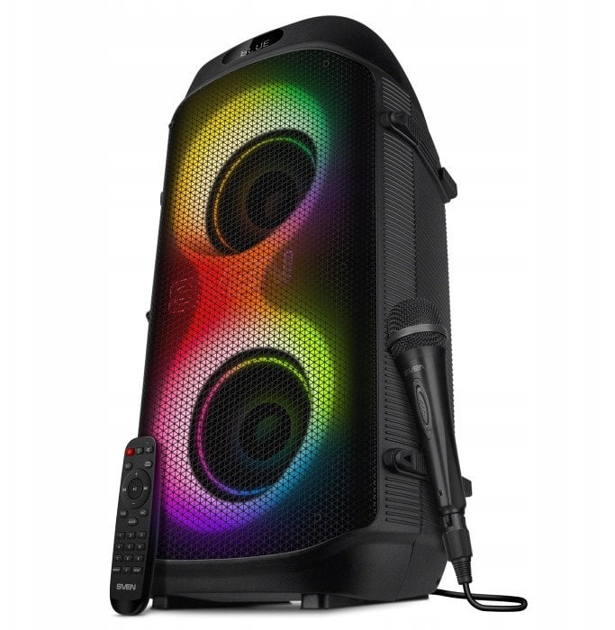 Пренослив звучник Sven PS-850, 100W, Bluetooth RGB TWS, црн