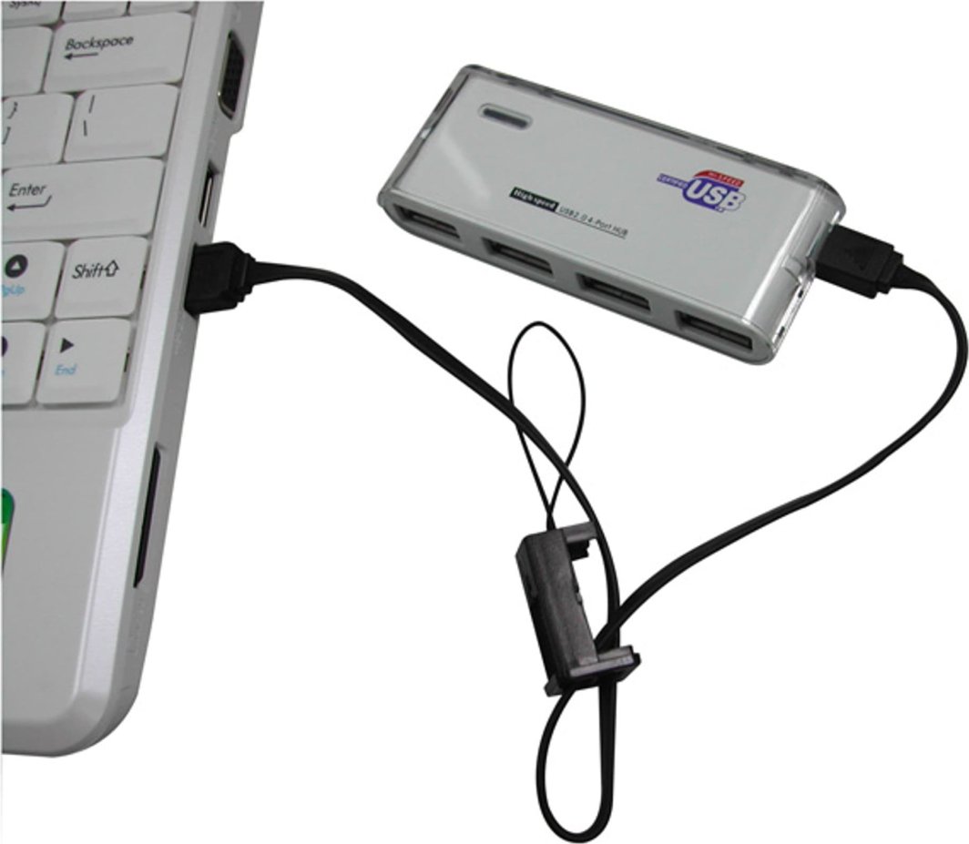 Kabllo USB Logo, USB A 2.0, 0.3m, e zezë