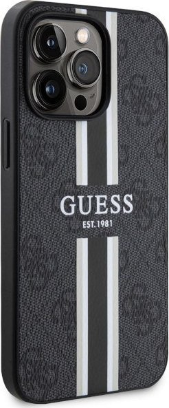 Futrollë Guess GUHMP13XP4RPSK për iPhone 13 Pro Max, MagSafe, hardcase, e zezë